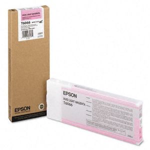 Cartridge Epson T6066, světlá purpurová (light magenta), originál