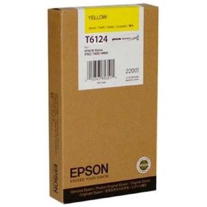 Cartridge Epson T6124, žlutá (yellow), originál