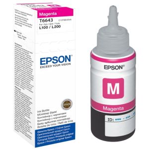 Cartridge Epson T6643, purpurová (magenta), originál