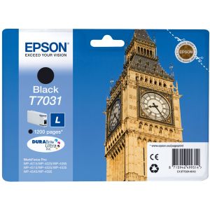 Cartridge Epson T7031, černá (black), originál