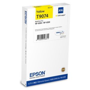 Cartridge Epson T9074, žlutá (yellow), originál