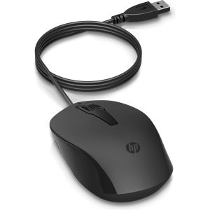 HP 150 Mouse/Kancelárska/Optická/1 600 DPI/Drôtová USB/Čierna 240J6AA#ABB