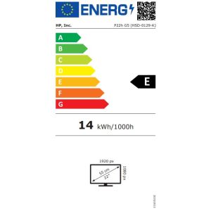 HP/P22h G5/21,5"/IPS/FHD/75Hz/5ms/Black/3R 64W30AA#ABB