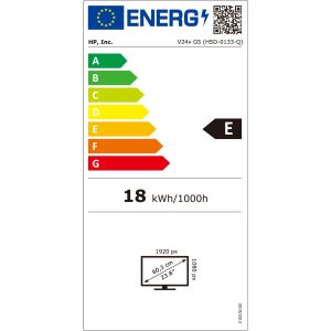 HP/V24v G5/23,8"/VA/FHD/75Hz/5ms/Black/2R 65P62AA#ABB