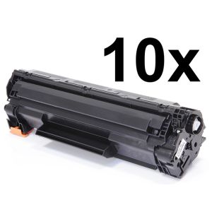 Toner 10 x HP CE285A (85A), desetibalení, černá (black), alternativní