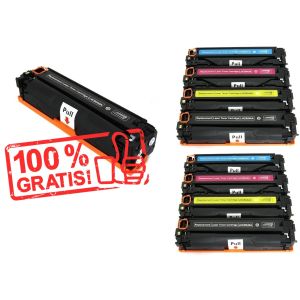 Toner 2 x HP CB540A, CB541A, CB542A, CB543A (125A) + CB540A ZDARMA, multipack, alternativní