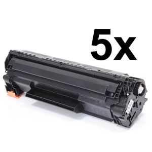 Toner 5 x HP CE285A (85A), pětibalení, černá (black), alternativní