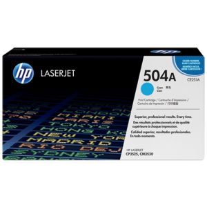 Toner HP CE251A (504A), azurová (cyan), originál