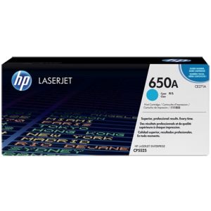 Toner HP CE271A (650A), azurová (cyan), originál