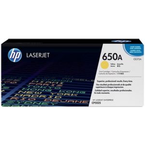 Toner HP CE272A (650A), žlutá (yellow), originál