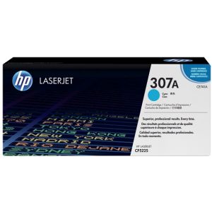 Toner HP CE741A (307A), azurová (cyan), originál