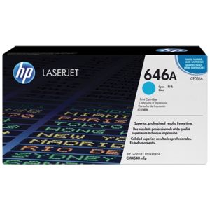 Toner HP CF031A (646A), azurová (cyan), originál