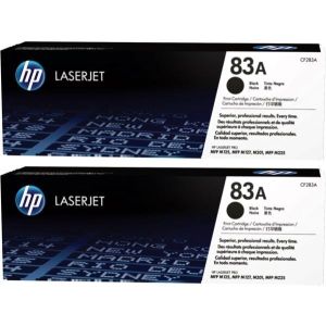 Toner HP CF283AD (83A), dvojbalení, černá (black), originál