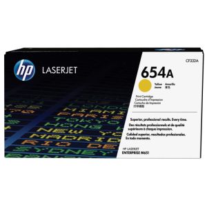 Toner HP CF332A (654A), žlutá (yellow), originál