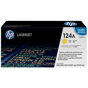 Toner HP Q6002A (124A), žlutá (yellow), originál