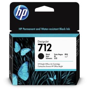 Cartridge HP 712 XL, 3ED71A, černá (black), originál