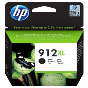 Cartridge HP 912 XL, 3YL84AE, černá (black), originál