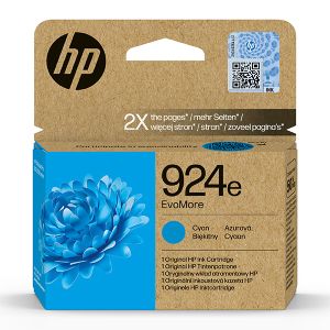 Cartridge HP 924e, 4K0U7NE, azurová (cyan), originál