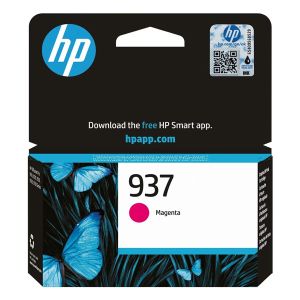 Cartridge HP 937, 4S6W3NE, purpurová (magenta), originál