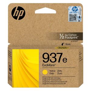 Cartridge HP 937e, 4S6W8NE, žlutá (yellow), originál