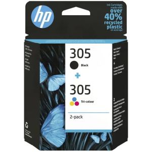 Cartridge HP 305, 6ZD17AE, dvojbalení, multipack, originál