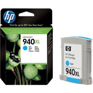 Cartridge HP 940 XL (C4907AE), azurová (cyan), originál