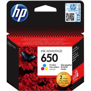 Cartridge HP 650 (CZ102AE), barevná (tricolor), originál