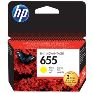 Cartridge HP 655 (CZ112AE), žlutá (yellow), originál