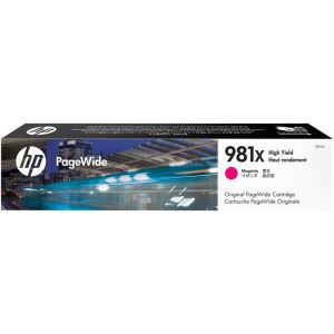 Cartridge HP 981X, L0R10A, purpurová (magenta), originál