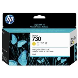 Cartridge HP 730, P2V64A, žlutá (yellow), originál