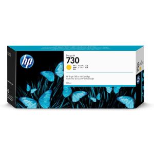 Cartridge HP 730, P2V70A, žlutá (yellow), originál