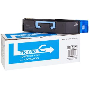 Toner Kyocera TK-880C, 1T02KACNL0, azurová (cyan), originál