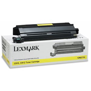 Toner Lexmark 12N0770 (C910,C912), žlutá (yellow), originál