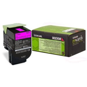 Toner Lexmark 802XM, 80C2XM0 (CX510), purpurová (magenta), originál