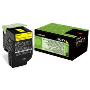 Toner Lexmark 802XY, 80C2XY0 (CX510), žlutá (yellow), originál