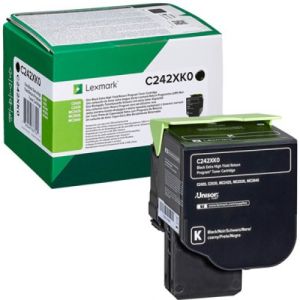 Toner Lexmark C242XK0 (MC2640, C2535, C2425, MC2425, MC2535), černá (black), originál