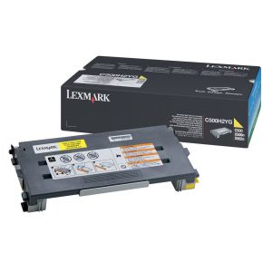 Toner Lexmark C500H2YG (C500, X500, X502), žlutá (yellow), originál