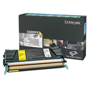 Toner Lexmark C5220YS (C522, C524, C530, C532, C534), žlutá (yellow), originál