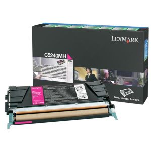 Toner Lexmark C5240MH (C532, C524, C534), purpurová (magenta), originál