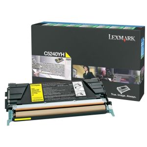 Toner Lexmark C5240YH (C532, C524, C534), žlutá (yellow), originál