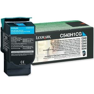 Toner Lexmark C540H1CG (C540, C543, C544, X543, X544), azurová (cyan), originál