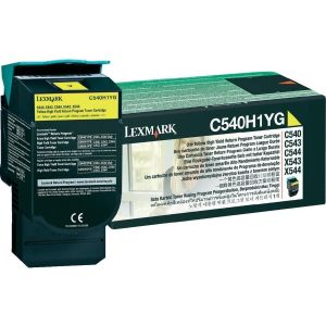 Toner Lexmark C540H1YG (C540, C543, C544, X543, X544), žlutá (yellow), originál