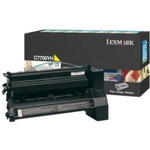 Toner Lexmark C7700YH (C772, X772), žlutá (yellow), originál