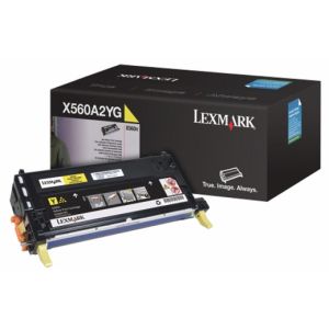 Toner Lexmark X560A2YG (X560), žlutá (yellow), originál