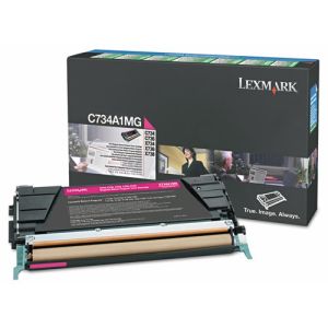 Toner Lexmark X746A1MG (X746, X748), purpurová (magenta), originál