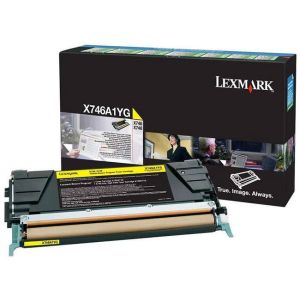 Toner Lexmark X746A1YG (X746, X748), žlutá (yellow), originál