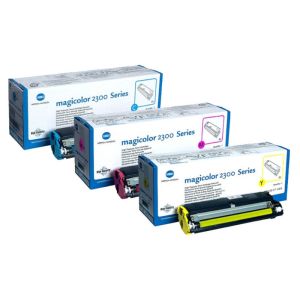 Toner Konica Minolta 4576611, 1710541100 (MagiColor 2300, 2350), CMY, trojbalení, multipack, originál