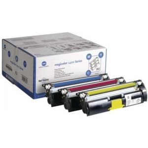 Toner Konica Minolta A00W012, 1710595001 (MagiColor 2400, 2500), CMY, trojbalení, multipack, originál