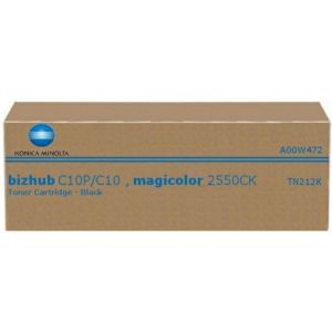 Toner Konica Minolta TN212K, A00W472, černá (black), originál