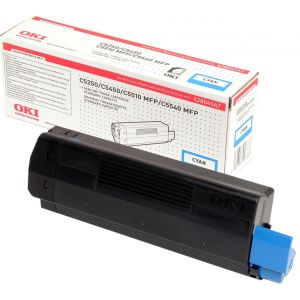 Toner OKI 42804547 (C5250, C5450, C5500, C5510, C5540), azurová (cyan), originál